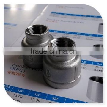 1/2"*3/8" bsp coupling reducing stainless steel 316