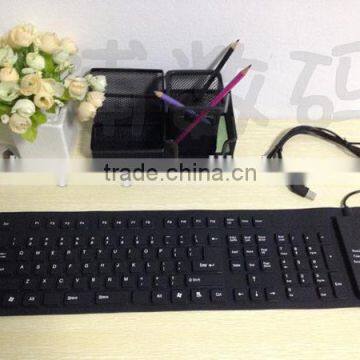 High precision portable USB Flexible silicone Keyboard