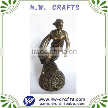 New item resin basketball sport female trophy award