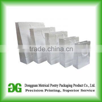 Custom Printing Durable Coffee Food Shopping Kraft Paper Bag With Flat Paper Handle