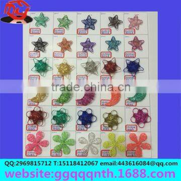 Christmas Ornaments Lamp Accessories Metal Electrophoresis Flowers Braided Wire Weave Pentagram STAR Moon photo-3