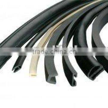 Rubber weather strip seal extrusions