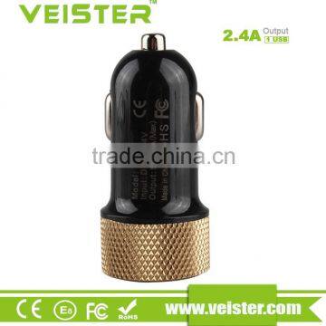 Black and Gold Single Port and Cheap Usb Car Charger