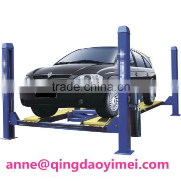 The stainless machine of Four-column auto positioning balance garage cars hydraulic electrical lifter