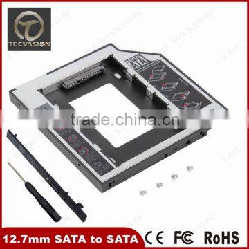12.7mm Universal SATA to SATA 2nd HDD Hard Driver Caddy CD/DVD-ROM Optical Bay