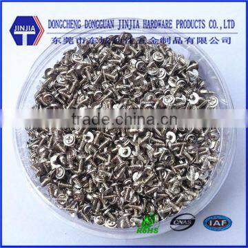 m1.4*4mm micro nickel flange screw