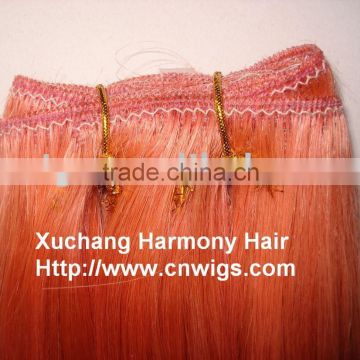 Heat resisting synthetic hair weaving