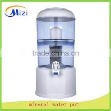 white color mineral pot