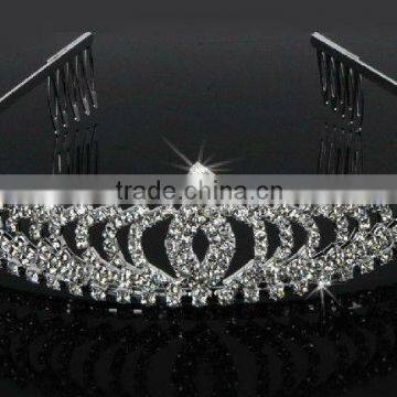 fashion crystal rhinestones wedding crown tiara