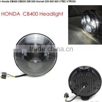 Wholesale 7" Round LED Motorcycle Head Light 7inch Led Lamp Headlight For Hornet250 600 900 VTEC VTR250 Honda CB400 CB500 CB1300