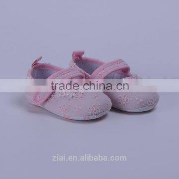 beautiful fabric mary jane lace up hot print outsole baby girl shoes                        
                                                Quality Choice