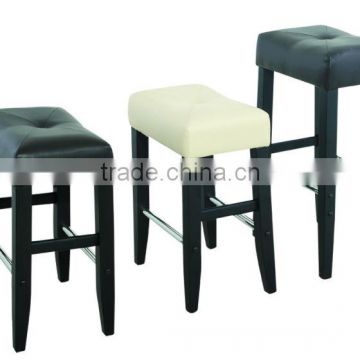 rubber wood legs pu ba stools