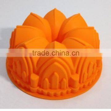 BPA Free 100% Food Grade silicone castle cake mould