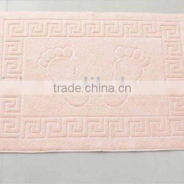 100% cotton plain dyed jacquard bath mat