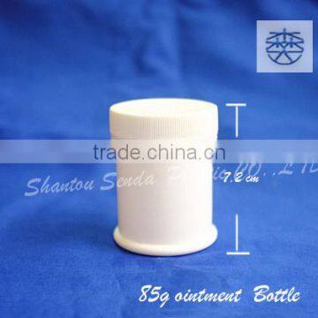 PP plastic type and plastic cap material ointment jar white jar