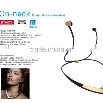 Fashion in-ear Stereo Bluetooth Headset, Bluetooth Earphone for Comfortable Wearing