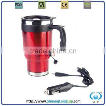 450ml vehicle-mounted double wall heating coffee mug