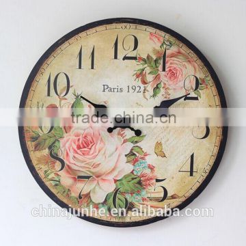 Fashionable wooden clock with Arabic numerals