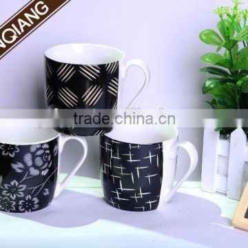 12oz Ceramic white china coffee mug