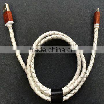 8 pin leather usb cable for IPhone