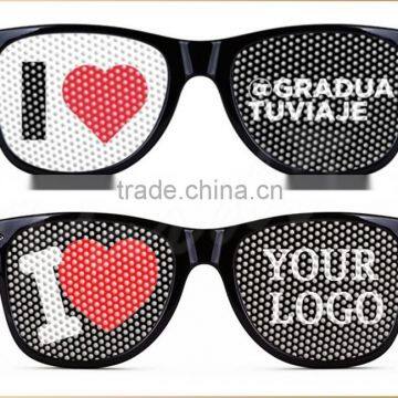 Nightclub Promo Pin Hole Sunglasses With Custom Logo Print photo-4