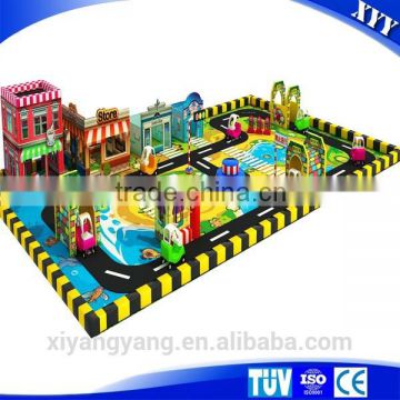 Kids indoor soft playground mini traffic town for sale