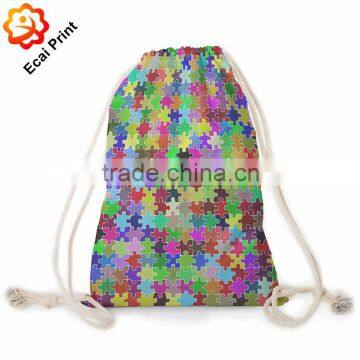 2016 Hot Sale Custom Made Sublimation Drawstring Travel Bag