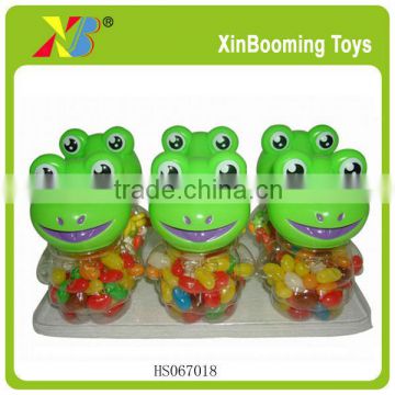 Candy toy,cartoon frog can with candy