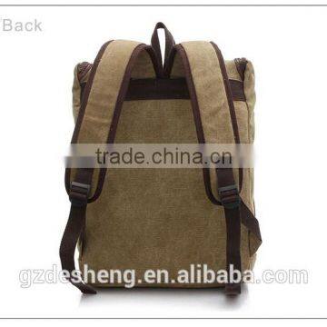 Vintage Backpack School Bookbag Canvas Shoulder Bag Satchel Rucksack Laptop Bag photo-4