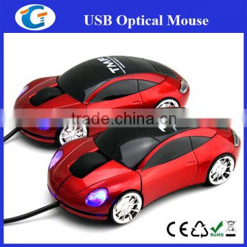 unique computer accessary wired usb car optical mouse