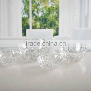 Acrylic round fashional salad bowl