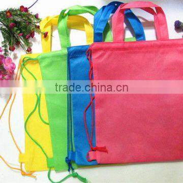 personalized wholesale drawstring gift bags backpack bag Drawstring Custom design non woven rope bag for kids