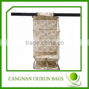 Nonwoven fabric hanging closet organizer