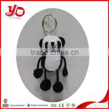 mini cute plush panda keychain