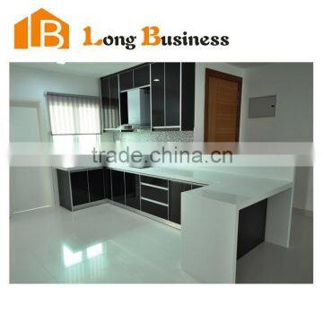 LB-JL1126 China Black And White Color Modern Lacquer Kitchen Cabinets