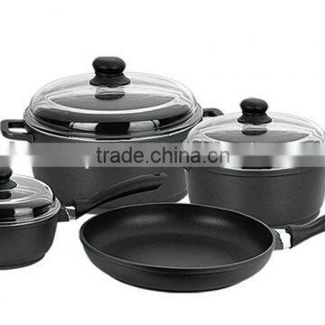 KP-D07,7pcs casting aluminum cookware set