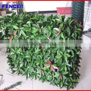 2013 factory fence top 1 Chain link fence hedge vinyl cvoated chain link fabric