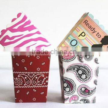 colorful sweet paper box for decoration/snack