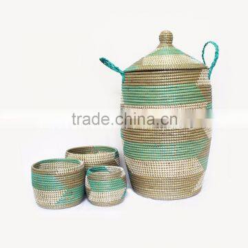 Seagrass storage basket from Vietnam