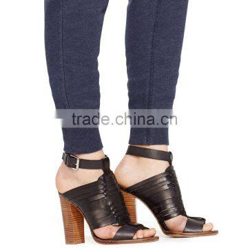 Navy Plain With Side Pockets Women Sweat Pants photo-5