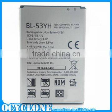 Chinese phones spares BL-53YH original battery for LG