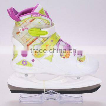 Cheap wholesale new arrival adjustable hardboot ice hockey skate kids sports shoes