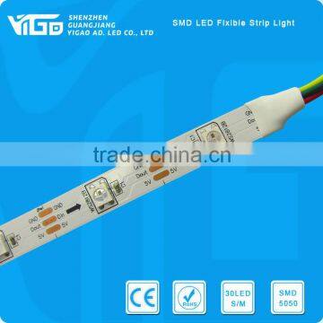 smd 5050 full color led flexible strip with ic ws2812