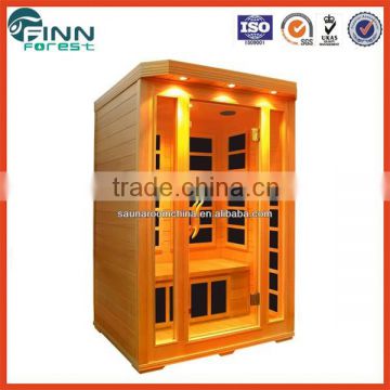 far infrared sauna cabin, hemlock wood outdoor sauna