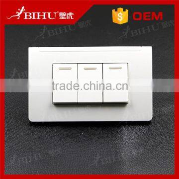 High Temperature Resistance Fireproof PC Panel 4 Gang 1 Way 2 Way Wall Switch photo-5