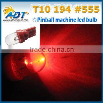 T10 pinball led bulbs with clear lens