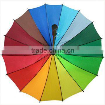 Hot Sale 21" *16K Straight Colorful Umbrella, Rainbow Umbrella, gift umbrella