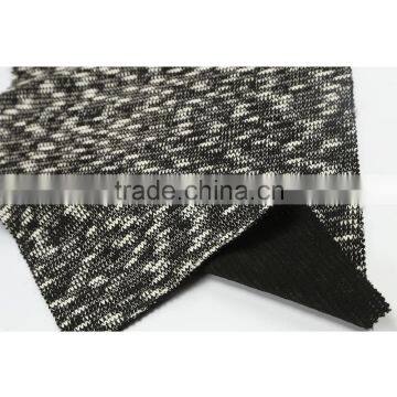 Hot sale polyeter cotton slub double layer coarse knit fabric