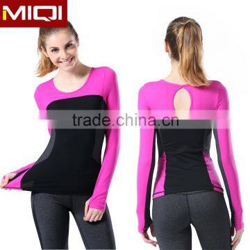 long sleeve shirts skin tight inner wear for women wholesale crop top in 3 assorted colors