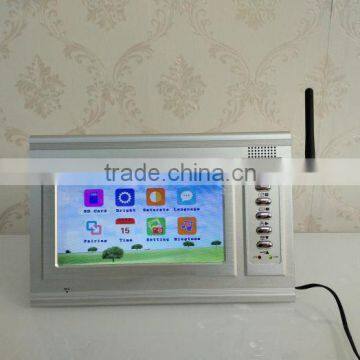 7 Inch High-strength Tempering Glass 2.4ghz Digital Long Range Multi Apartment Wireless Video Door Phone Intercom photo-2